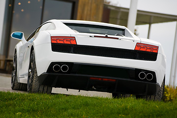 Image showing Supercar in golf club