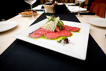 Image showing Beef carpaccio