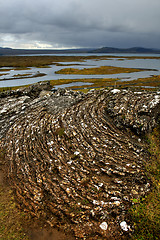 Image showing Fossilized lava vestiges