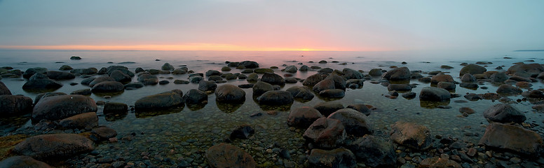 Image showing Panoramic view of a bay