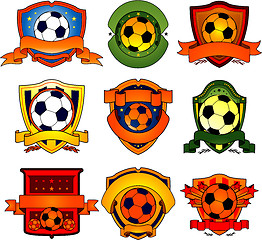 Image showing Color Soccer emblem