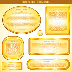 Image showing Vector gold frame