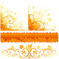 Image showing Floral autumn design