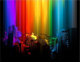 Image showing Colorful urban design