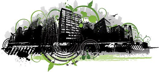 Image showing Abstract city design