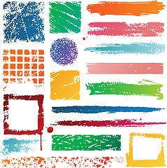 Image showing Multicolor grunge frame