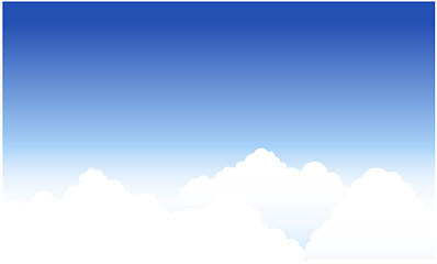 Image showing Vector cloudscape background
