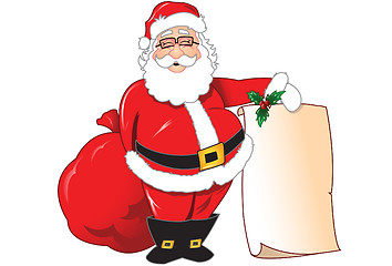 Image showing Christmas Santa claus illustration