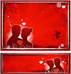 Image showing Valentine's day lovers banners