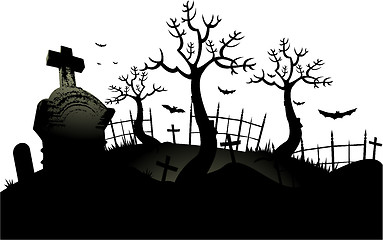 Image showing Cemetery background illustration