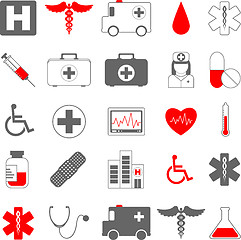 Image showing Healthcare and medical vector icons