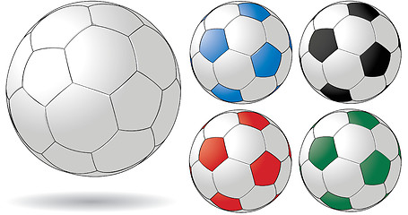 Image showing Soccer ball illustration