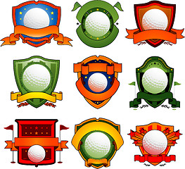 Image showing Color golf emblem