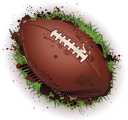 Image showing Grunge american football background