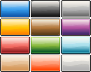 Image showing Glossy media internet buttons
