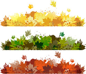 Image showing Floral autumn design