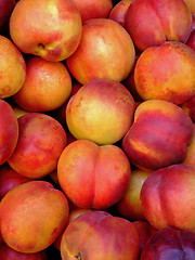 Image showing Organic peaches