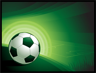 Image showing Colorful grunge soccer background