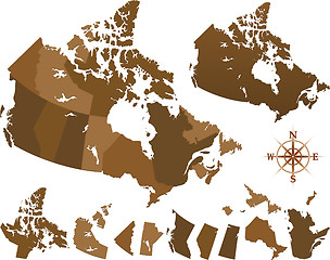 Image showing Canada map