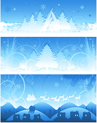 Image showing Winter Christmas background