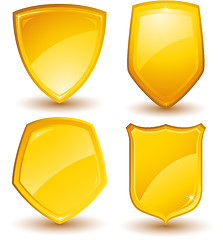 Image showing Golden shields