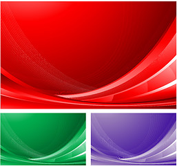 Image showing Red abstract composition background