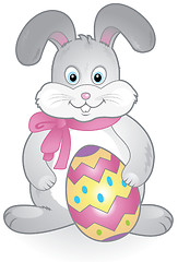 Image showing Funny happy easter bunny