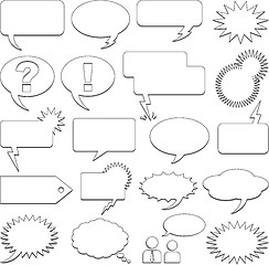 Image showing Speech bubble collection