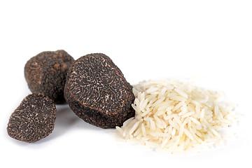 Image showing truffles and rice