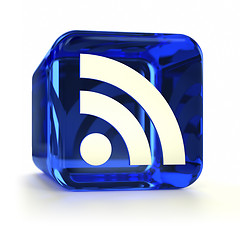 Image showing Blue RSS Icon