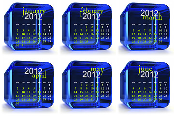 Image showing Blue 2012 Calendar