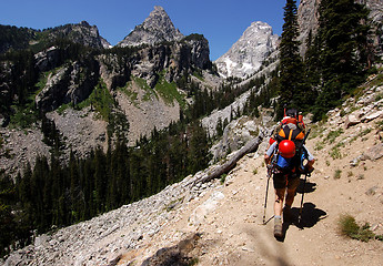 Image showing Hiking