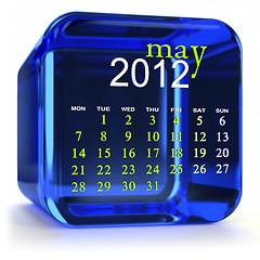 Image showing Blue May Calendar