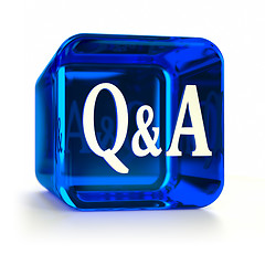 Image showing Blue Questions and Answers Icon