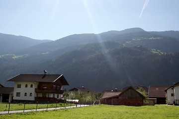 Image showing village in the Alps