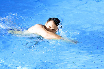 Image showing man floats