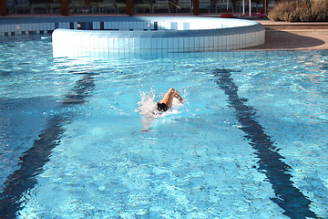 Image showing swim the crawl in pool