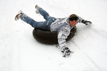 Image showing play in the snow