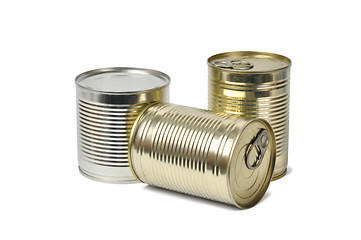 Image showing Cans on White