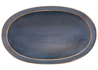 Image showing rustic blue dough bowl