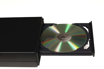 Image showing CD in a opened tray drive