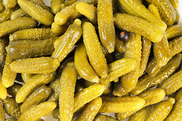 Image showing Lot of pickles. Cucumbers.