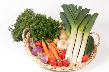 Image showing Vegetables for cooking soup