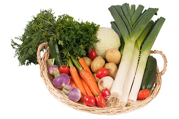 Image showing Vegetables for cooking soup