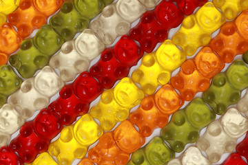 Image showing Gummy Bears Background