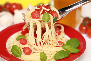 Image showing Fresh Spaghetti
