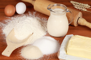 Image showing Ingredients for baking