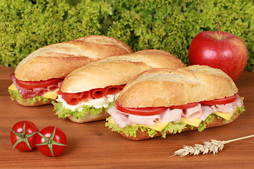 Image showing Fresh Sandwiches