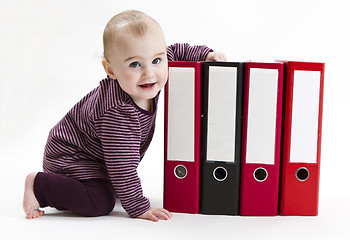 Image showing young child with ring file