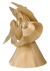 Image showing wooden angel sculpture